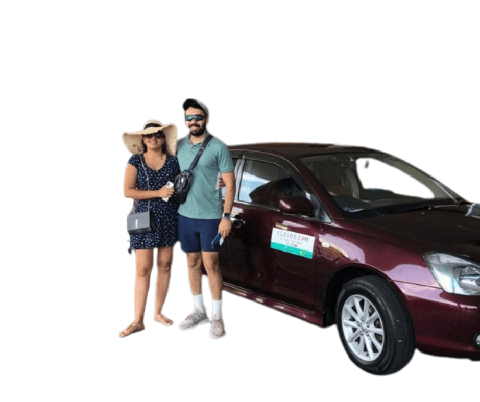SL RIDE chauffeur service Sri Lanka — tourists with private car